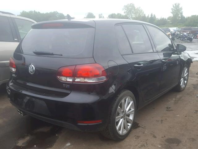 WVWNM7AJ4CW301043 - 2012 VOLKSWAGEN GOLF BLACK photo 4