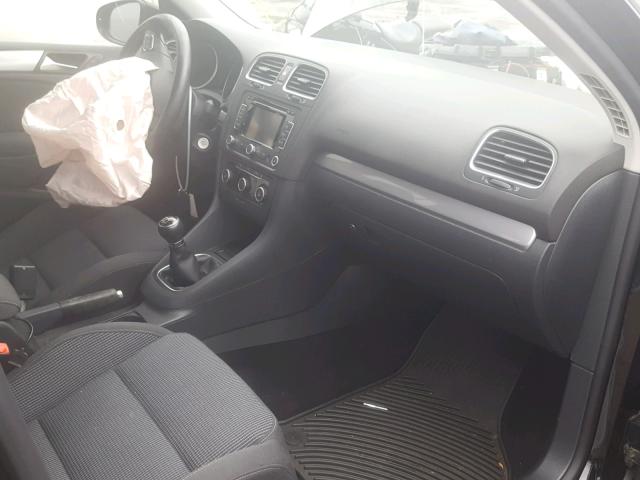 WVWNM7AJ4CW301043 - 2012 VOLKSWAGEN GOLF BLACK photo 5