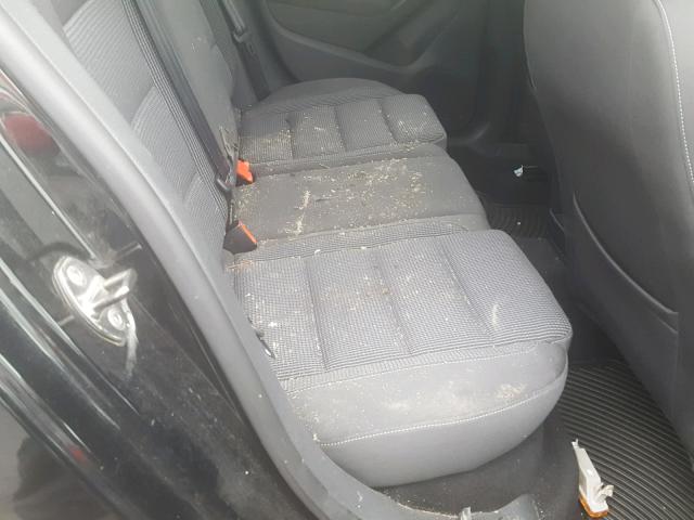 WVWNM7AJ4CW301043 - 2012 VOLKSWAGEN GOLF BLACK photo 6
