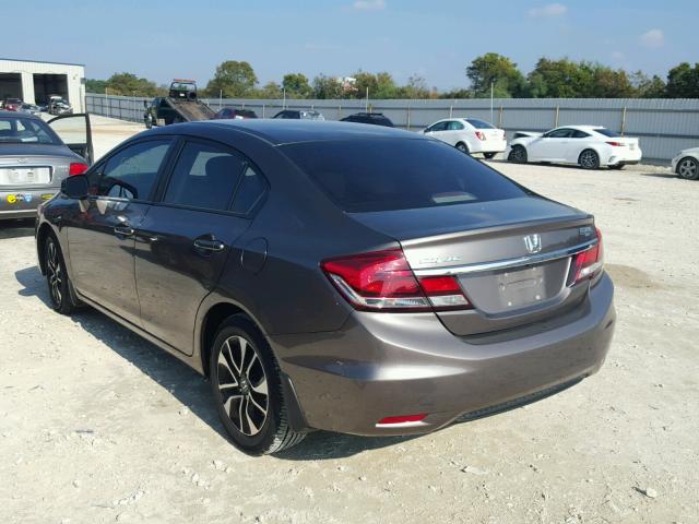 2HGFB2F8XDH527348 - 2013 HONDA CIVIC EX CHARCOAL photo 3