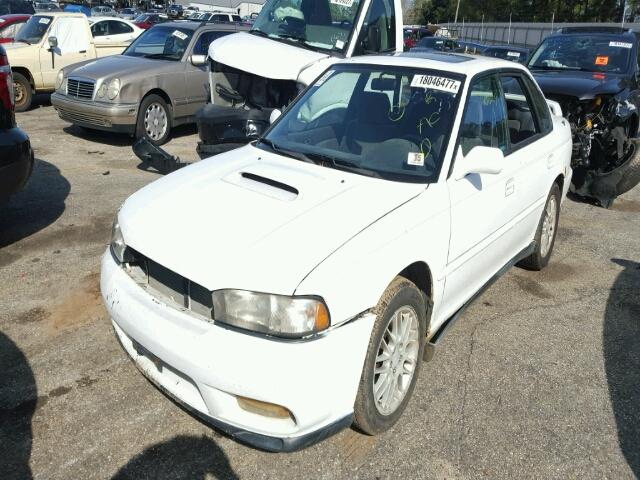 4S3BD6758V7207963 - 1997 SUBARU LEGACY GT WHITE photo 2