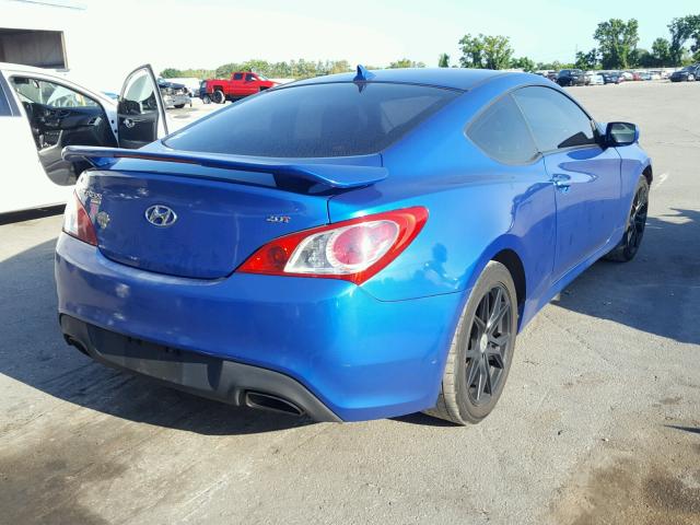 KMHHT6KD1BU045341 - 2011 HYUNDAI GENESIS CO BLUE photo 4