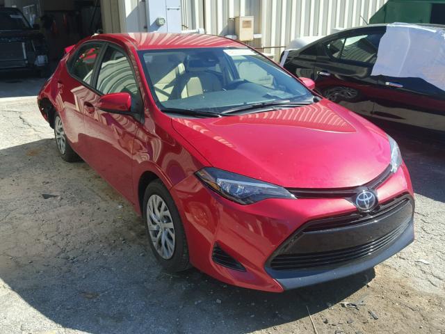 2T1BURHEXHC799871 - 2017 TOYOTA COROLLA L RED photo 1