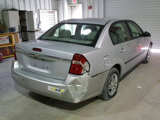 1G1ZS52F25F285443 - 2005 CHEVROLET MALIBU SILVER photo 4