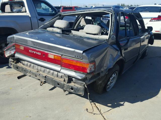 1HGED3547LA084678 - 1990 HONDA CIVIC DX GRAY photo 4