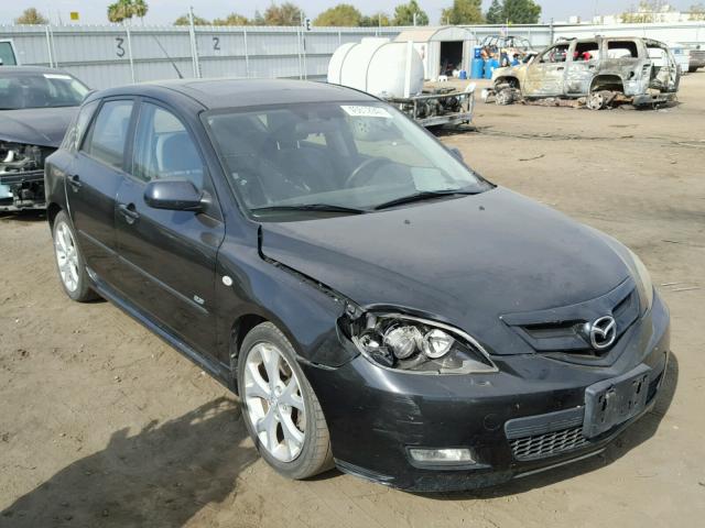 JM1BK344981857327 - 2008 MAZDA 3 HATCHBAC BLACK photo 1