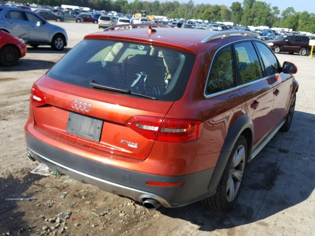 WA1UFAFL7DA236341 - 2013 AUDI A4 ALLROAD ORANGE photo 4