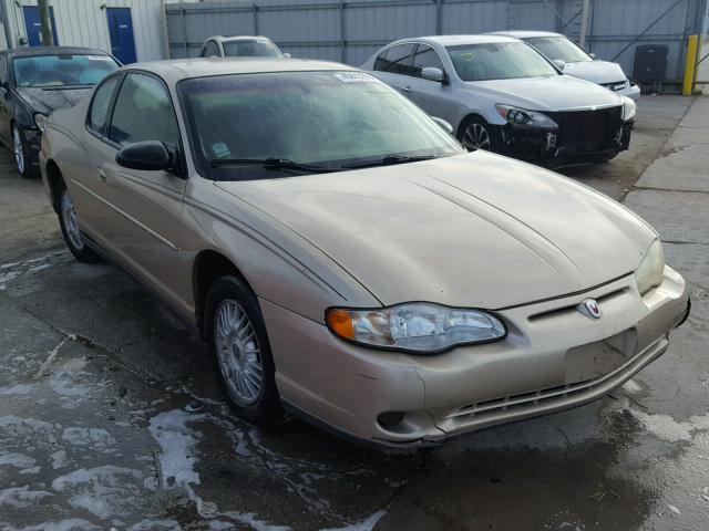 2G1WW12E2Y9195651 - 2000 CHEVROLET MONTE CARL ოქროსფერი ფოტო 1