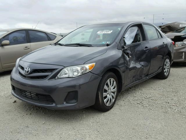 2T1BU4EE3CC836761 - 2012 TOYOTA COROLLA BA CHARCOAL photo 2