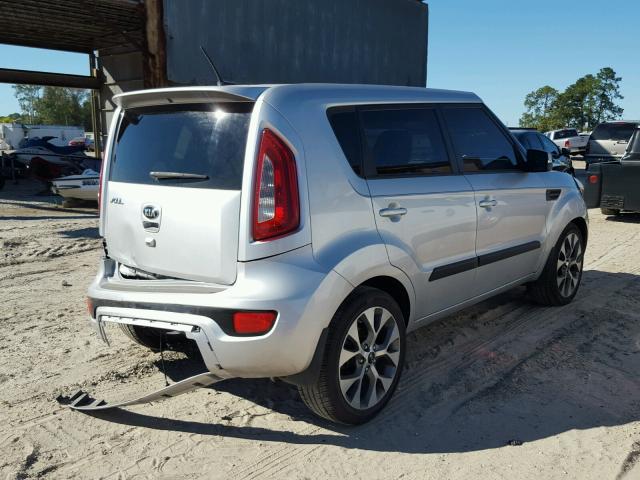 KNDJT2A69D7770687 - 2013 KIA SOUL + SILVER photo 4