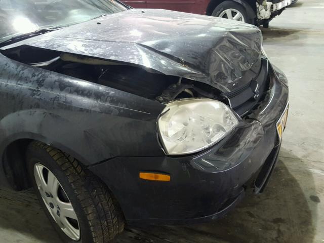 KL5JD56Z38K884369 - 2008 SUZUKI FORENZA BA BLACK photo 9