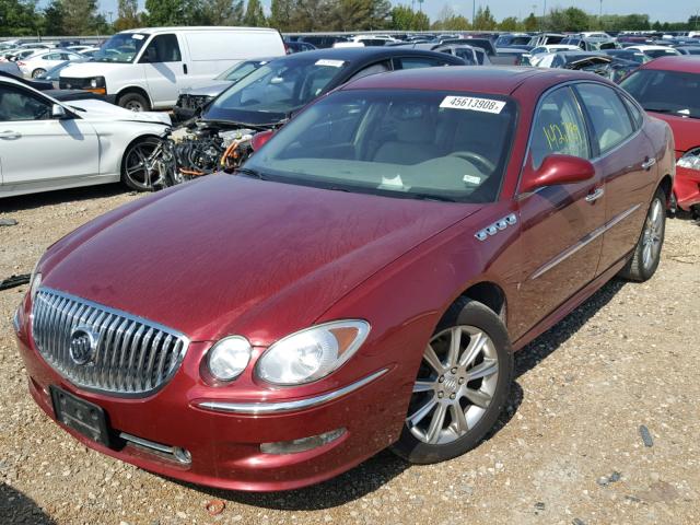 2G4WN58C981165273 - 2008 BUICK LACROSSE S RED photo 2