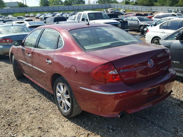 2G4WN58C981165273 - 2008 BUICK LACROSSE S RED photo 3