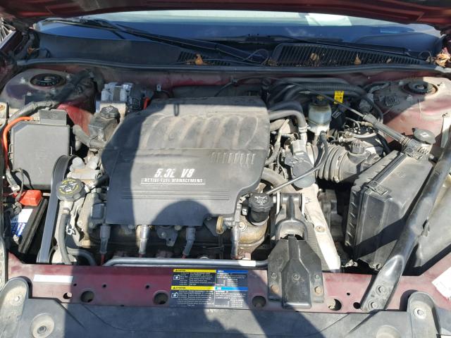 2G4WN58C981165273 - 2008 BUICK LACROSSE S RED photo 7