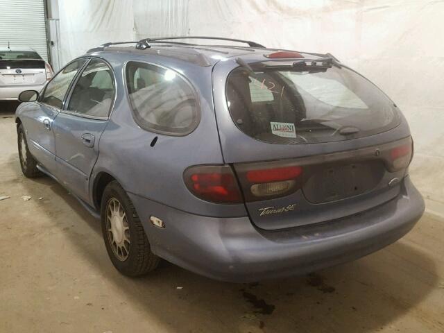 1FAFP58SXXA285714 - 1999 FORD TAURUS SE BLUE photo 3