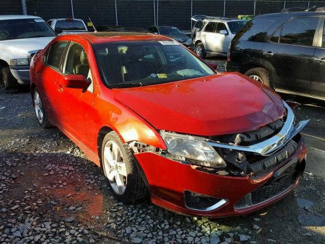 3FAHP0KC5AR182601 - 2010 FORD FUSION SPO RED photo 1