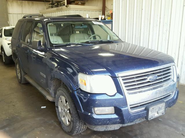 1FMEU73E87UB30875 - 2007 FORD EXPLORER X BLUE photo 1