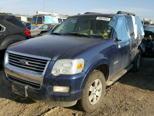 1FMEU73E87UB30875 - 2007 FORD EXPLORER X BLUE photo 2