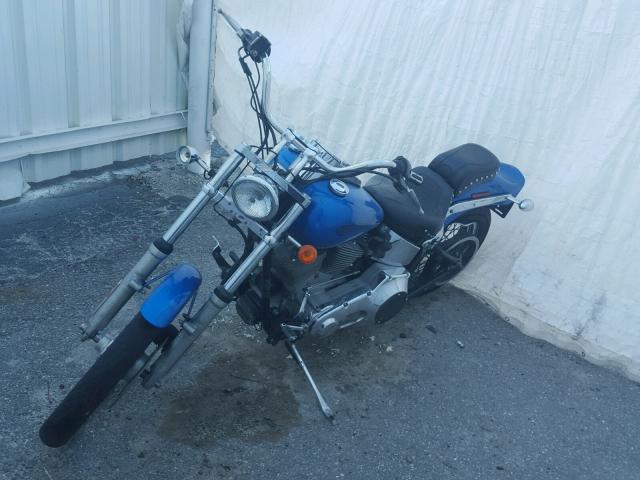 1HD1BVB1X4Y056583 - 2004 HARLEY-DAVIDSON FXSTI BLUE photo 2