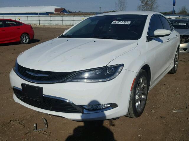 1C3CCCEG3FN514632 - 2015 CHRYSLER 200 C WHITE photo 2