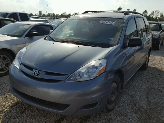 5TDZK23C88S113612 - 2008 TOYOTA SIENNA CE BLUE photo 2