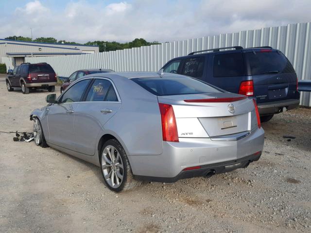 1G6AE5SX6D0139538 - 2013 CADILLAC ATS PREMIU SILVER photo 3