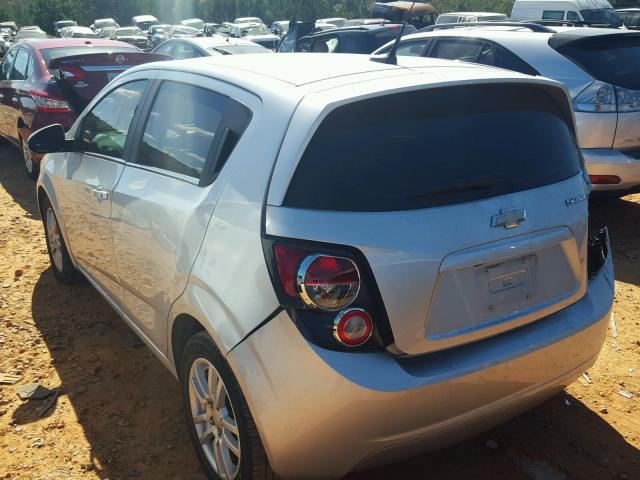 1G1JC6SHXD4237278 - 2013 CHEVROLET SONIC LT SILVER photo 3