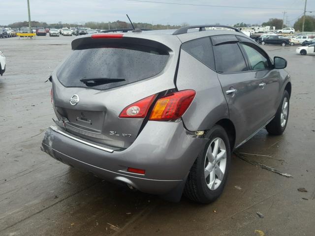 JN8AZ1MW1AW112324 - 2010 NISSAN MURANO S GRAY photo 4