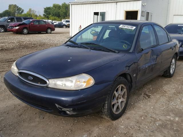 1FAFP6638WK223206 - 1998 FORD CONTOUR LX BLUE photo 2