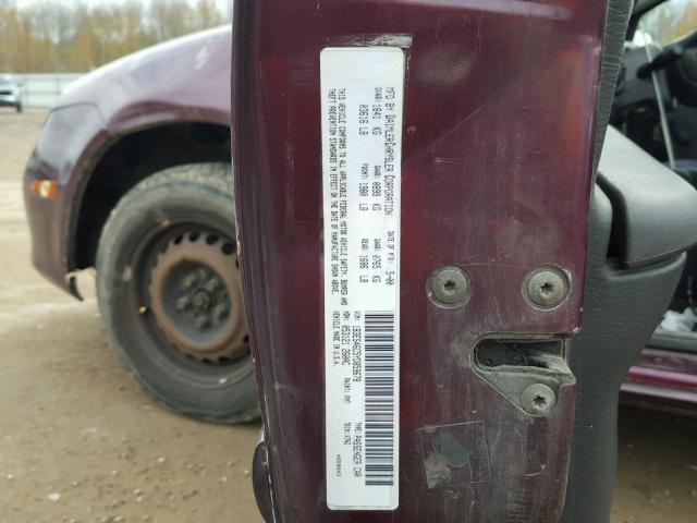 1B3ES46C5YD859678 - 2000 DODGE NEON BASE PURPLE photo 10