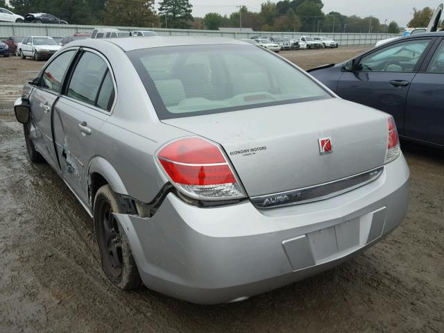 1G8ZS57N68F132635 - 2008 SATURN AURA XE SILVER photo 3