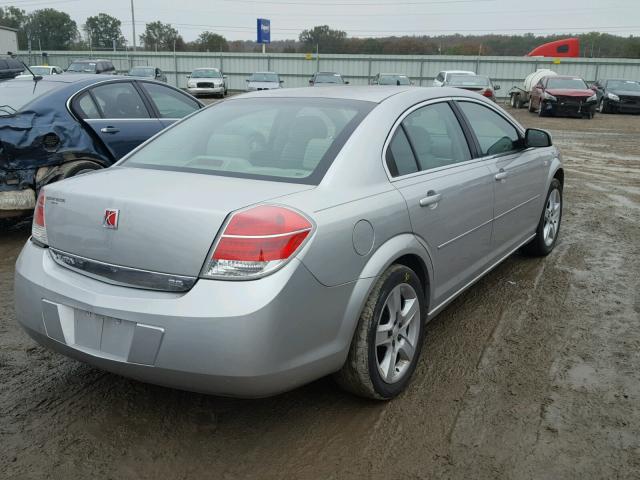 1G8ZS57N68F132635 - 2008 SATURN AURA XE SILVER photo 4