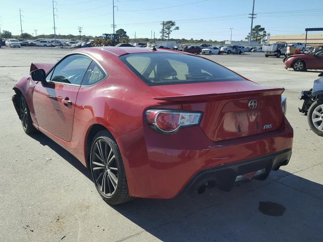 JF1ZNAA16D1729888 - 2013 TOYOTA SCION FR-S წითელი ფოტო 3