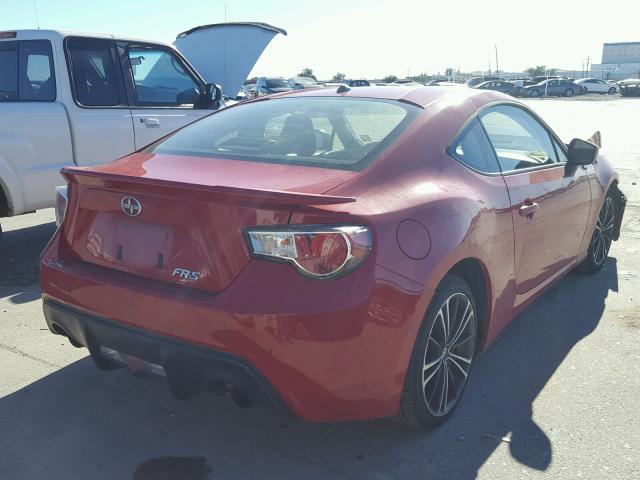 JF1ZNAA16D1729888 - 2013 TOYOTA SCION FR-S RED photo 4