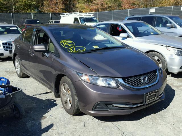 19XFB2F56FE054647 - 2015 HONDA CIVIC LX GRAY photo 1