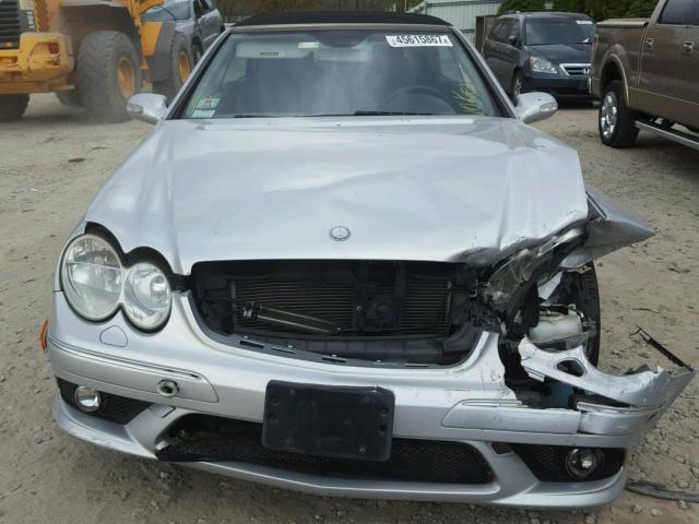 WDBTK75G36T062536 - 2006 MERCEDES-BENZ CLK 500 SILVER photo 9