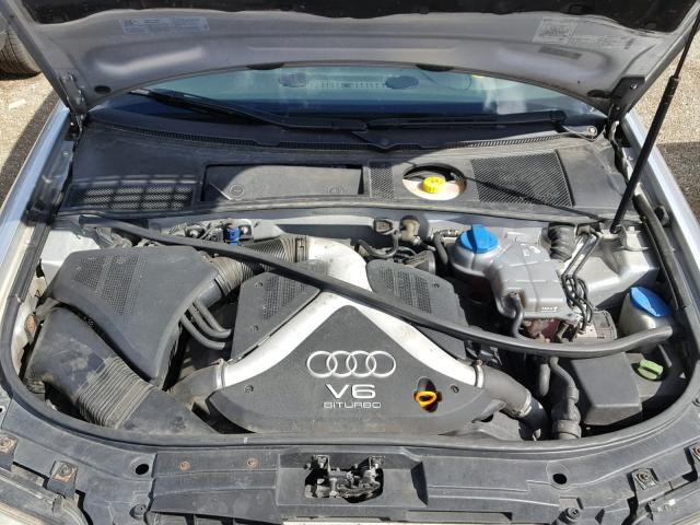 WAULD64B63N084071 - 2003 AUDI A6 2.7T QU SILVER photo 7