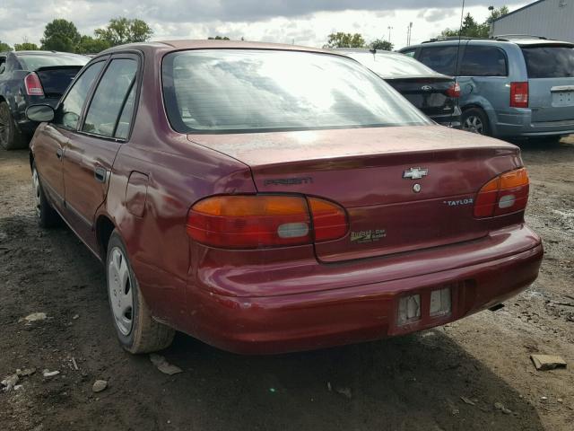 1Y1SK5286XZ436064 - 1999 CHEVROLET GEO PRIZM 红色 照片 3
