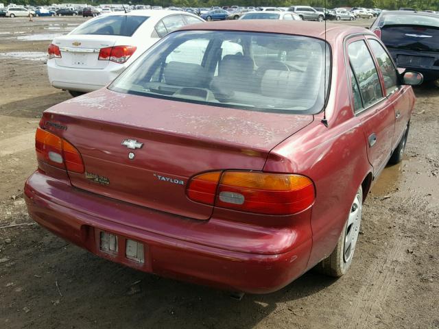 1Y1SK5286XZ436064 - 1999 CHEVROLET GEO PRIZM 红色 照片 4