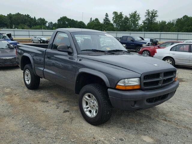 1D7GG16X63S317932 - 2003 DODGE DAKOTA SXT GRAY photo 1