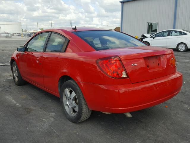 1G8AW18B07Z149944 - 2007 SATURN ION LEVEL RED photo 3