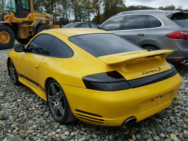 WP0AA29963S622982 - 2003 PORSCHE 911 YELLOW photo 3