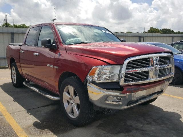 1D7RB1CT9AS139066 - 2010 DODGE RAM 1500 RED photo 1