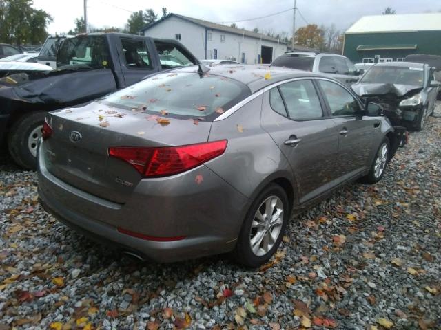 5XXGN4A77DG143860 - 2013 KIA OPTIMA EX SILVER photo 4