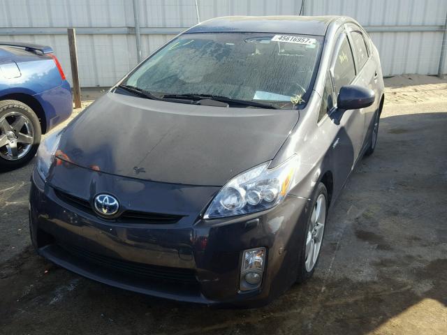 JTDKN3DU7A0183276 - 2010 TOYOTA PRIUS GRAY photo 2