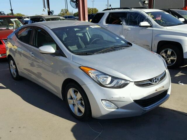 KMHDH4AEXDU629934 - 2013 HYUNDAI ELANTRA GL SILVER photo 1