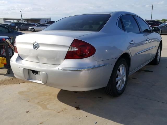 2G4WD532551207757 - 2005 BUICK LACROSSE C SILVER photo 4