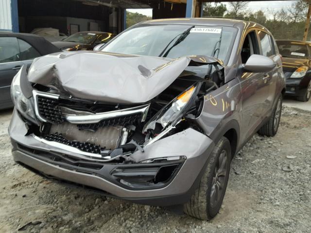 KNDPB3AC6E7635273 - 2014 KIA SPORTAGE B GRAY photo 2