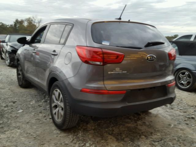 KNDPB3AC6E7635273 - 2014 KIA SPORTAGE B GRAY photo 3