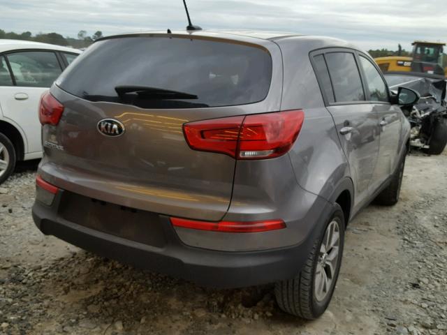 KNDPB3AC6E7635273 - 2014 KIA SPORTAGE B GRAY photo 4